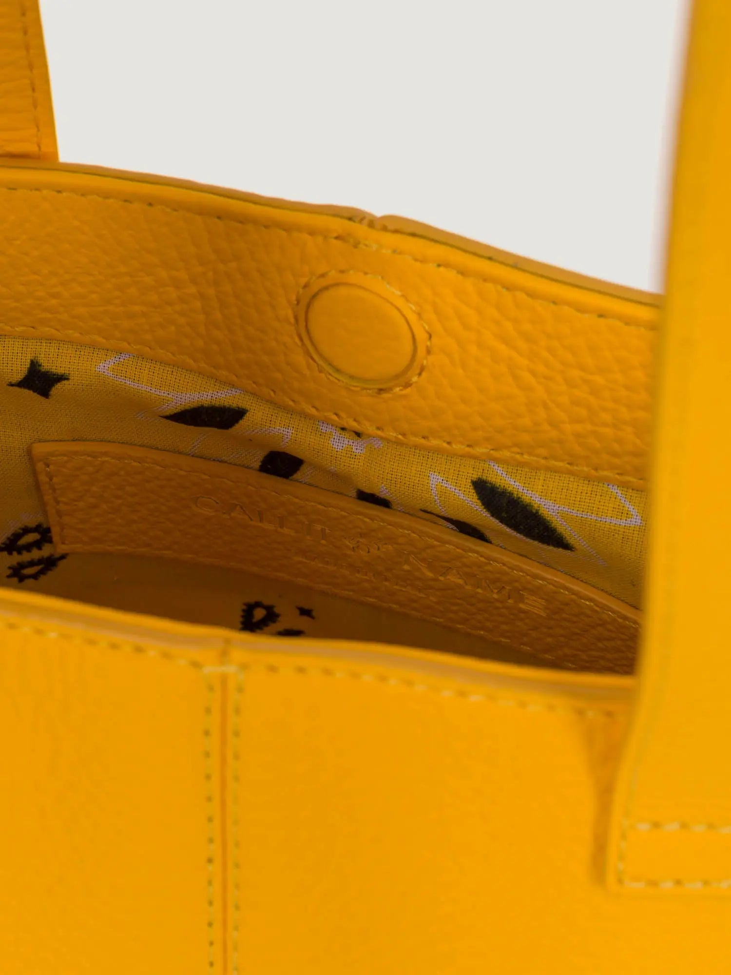 Sac Mini Tote Cuir - Gold Yellow