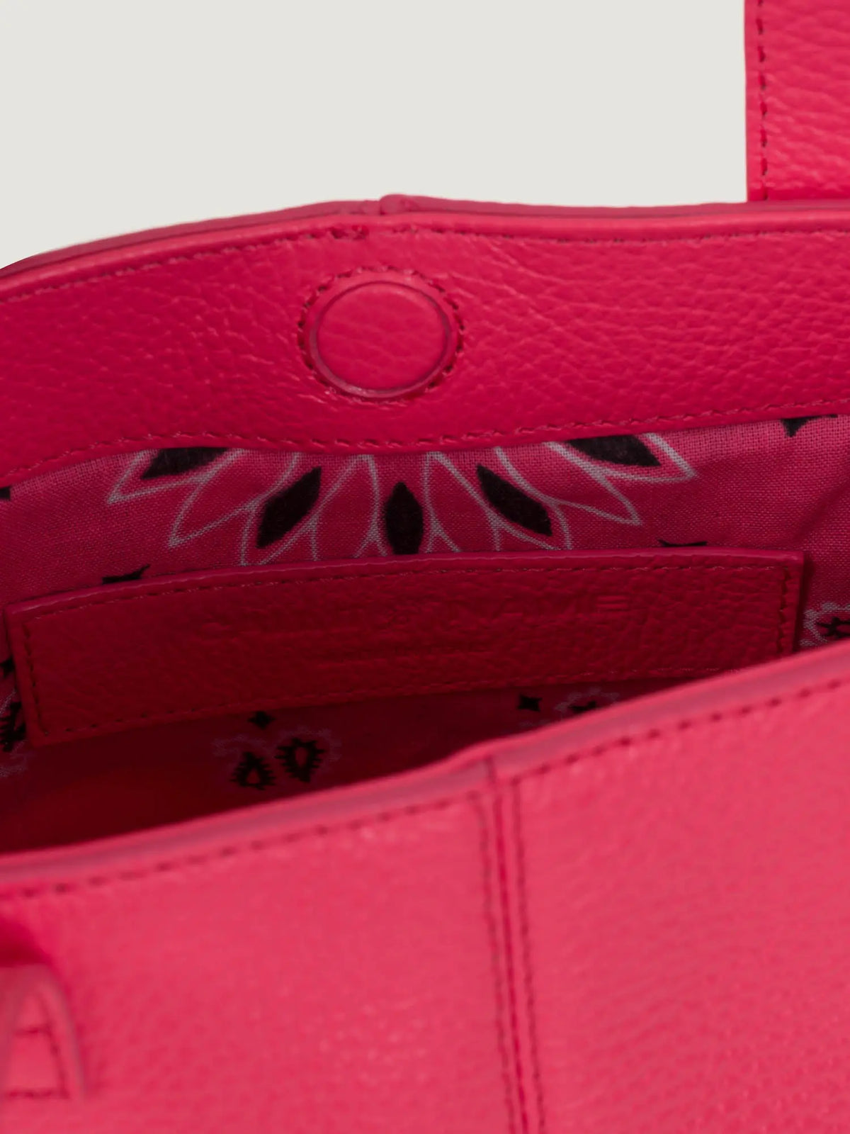 Leather Mini Tote Bag - Strawberry Pink