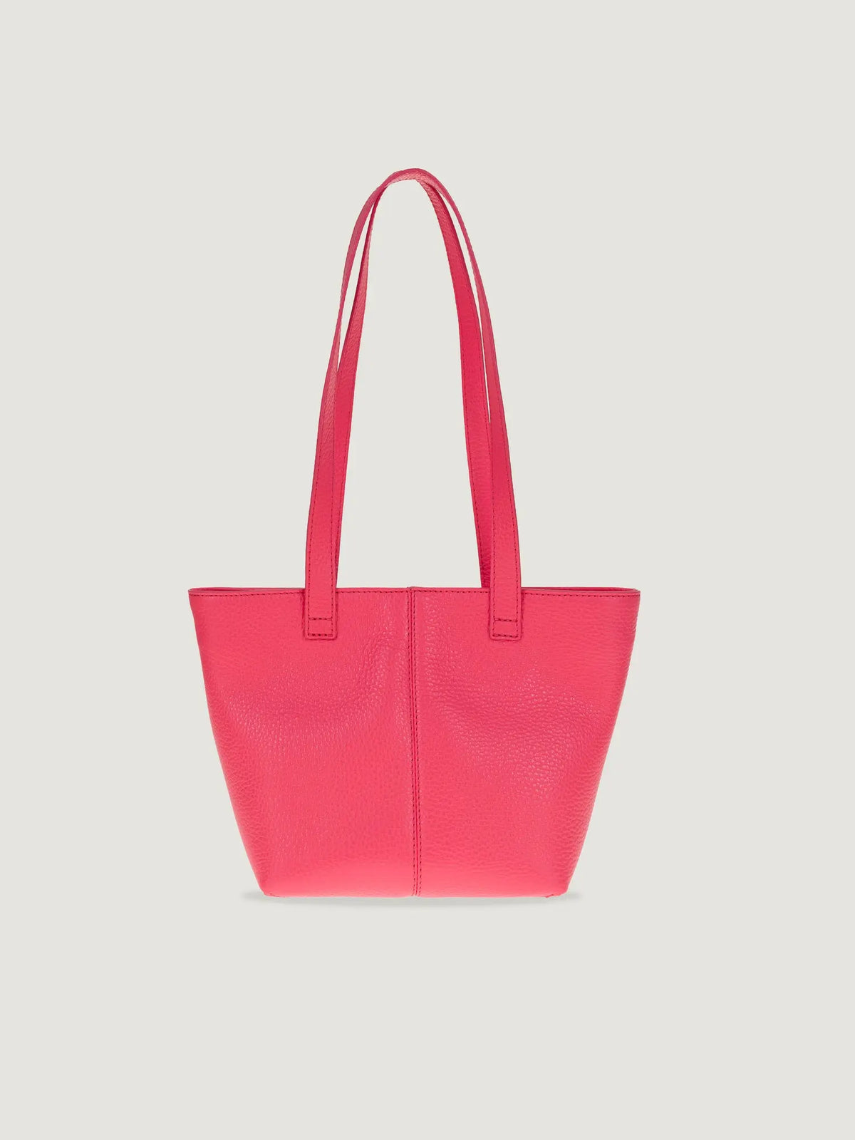 Leather Mini Tote Bag - Strawberry Pink