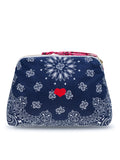 Toilet bag - HEART - Navy / Real Red