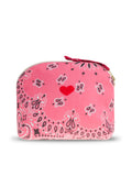 Zipped pouch - Heart - Chambray Navy