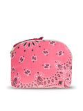 Small Toilet Bag - HEART - Strawberry Pink / Real Red