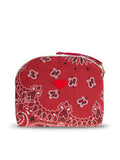 Mini Zipped pouch - HEART - Vintage Red / Real Red