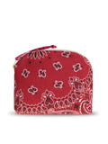 Mini Zipped pouch - HEART - Vintage Red / Real Red