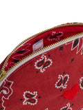 Mini Zipped pouch - HEART - Vintage Red / Real Red