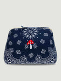 Toiletry Bag - MUSHROOM - Navy / Chambray