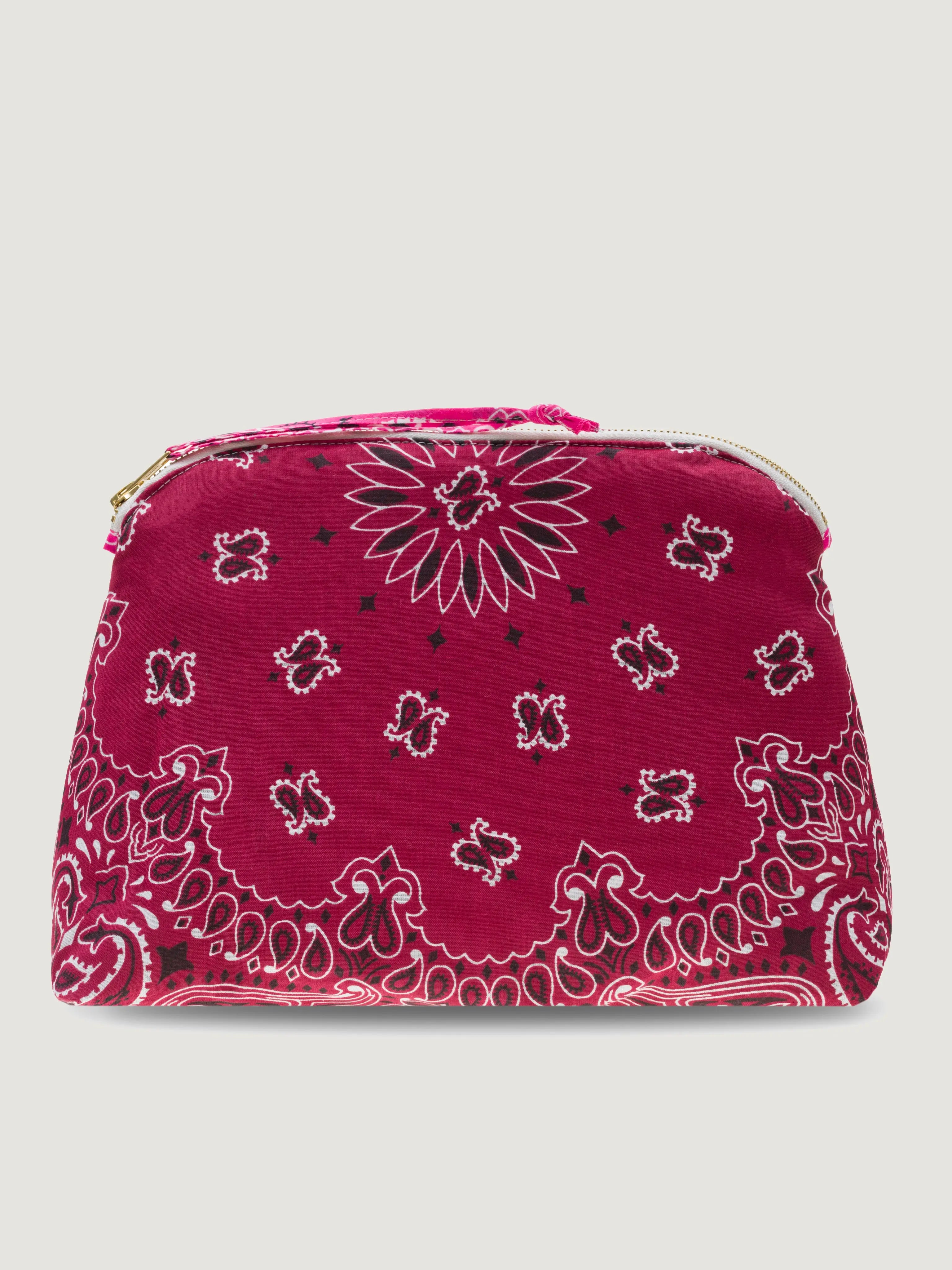 Toiletry Bag - HEART - Burgundy / Fuchsia