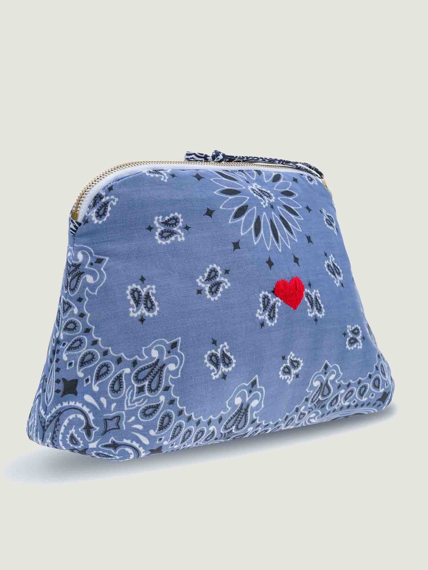 Toiletry bag - HEART - Chambray / Navy