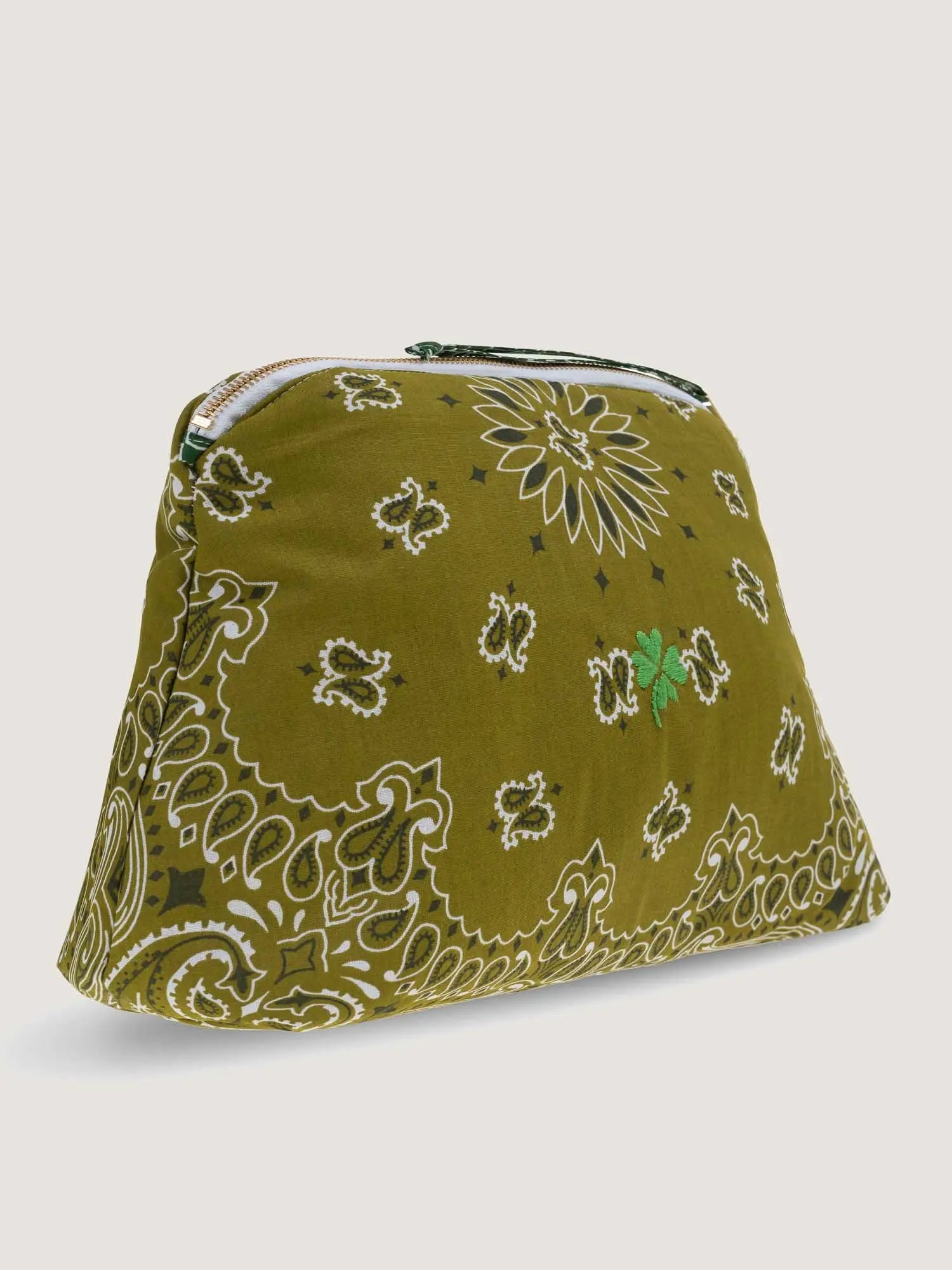 Trousse de Toilette - TRÈFLE - Bronze / Vert Week-end