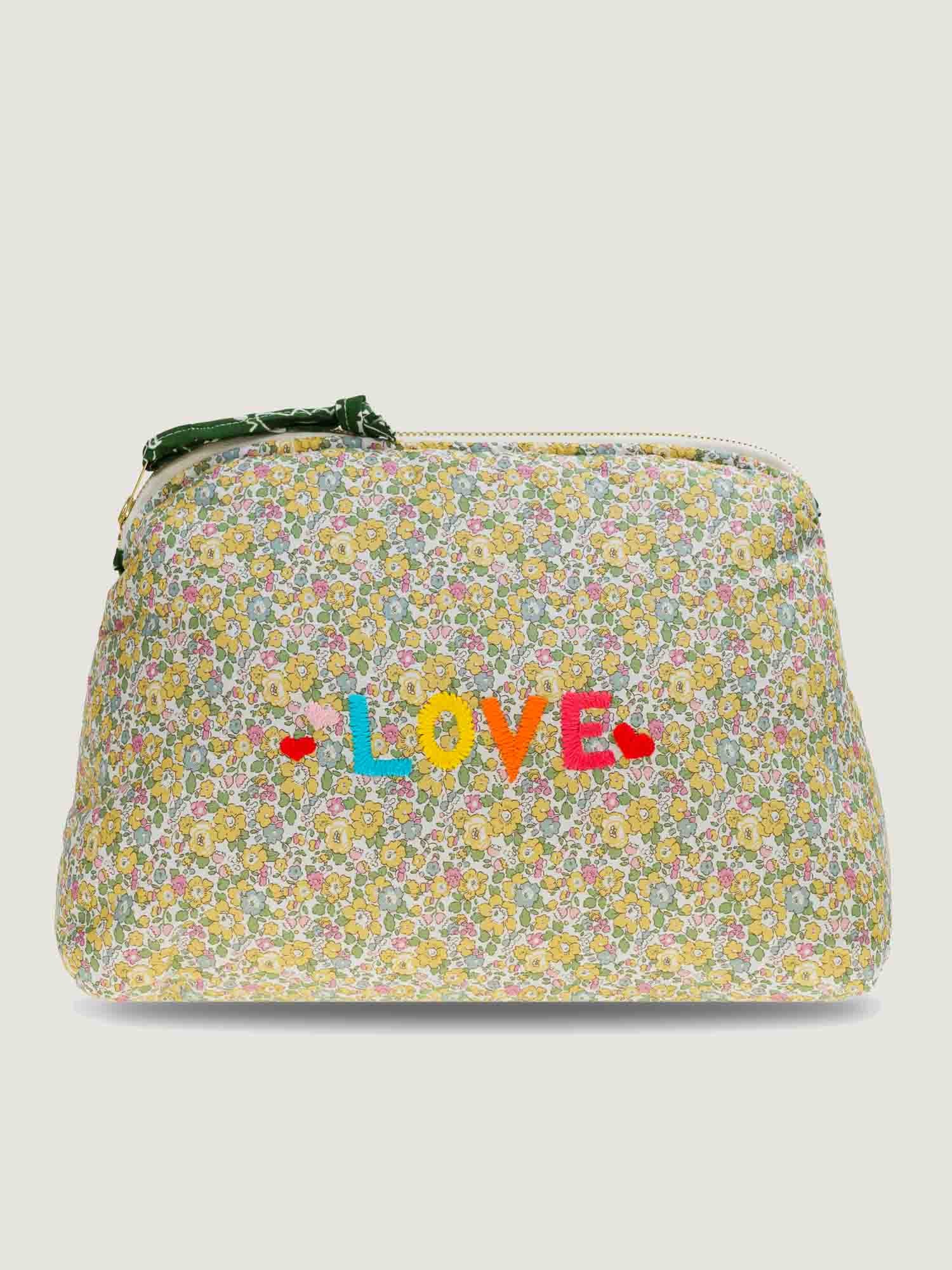 Trousse de Toilette Liberty LOVE - VERT WEEK-END