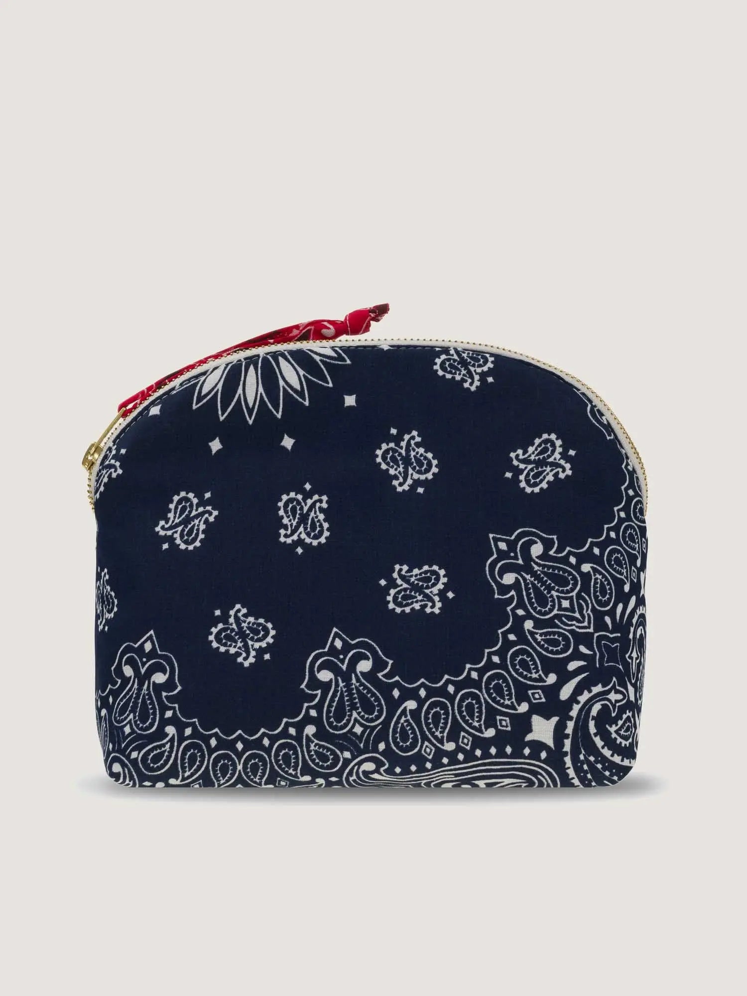 Small Toiletry Bag - HEART - Navy / Real red