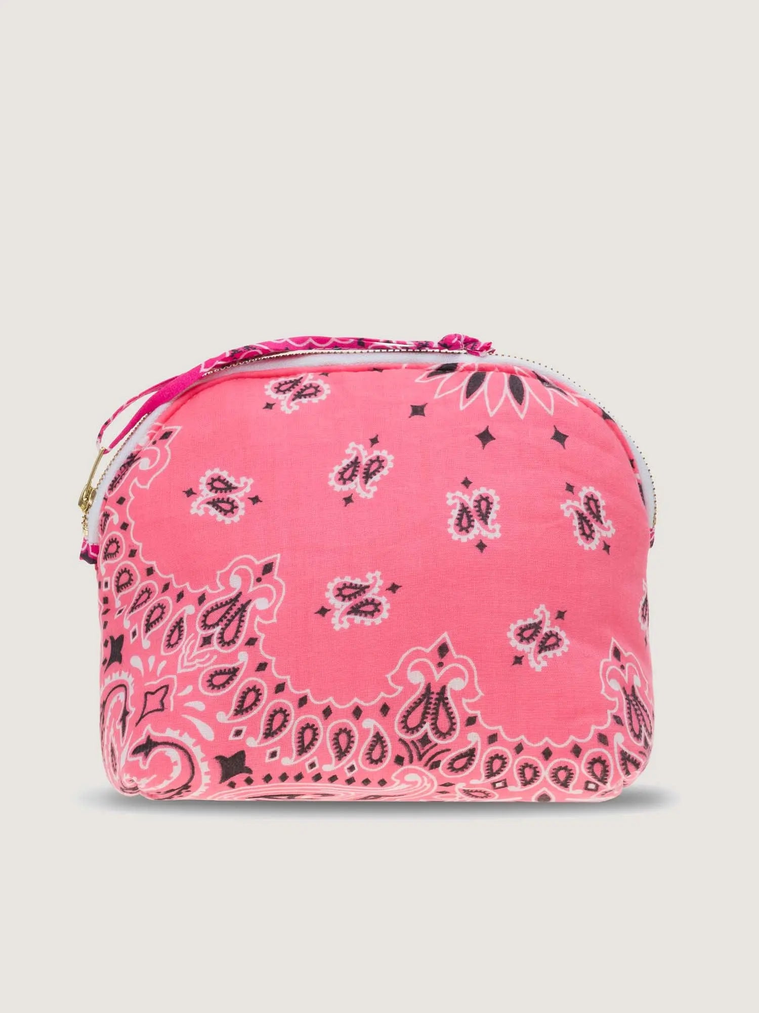 Small Toiletry Bag - HEART - Strawberry Pink / Fuchsia