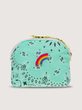 Small Toiletry Bag - RAINBOW - Mint / Pale Yellow