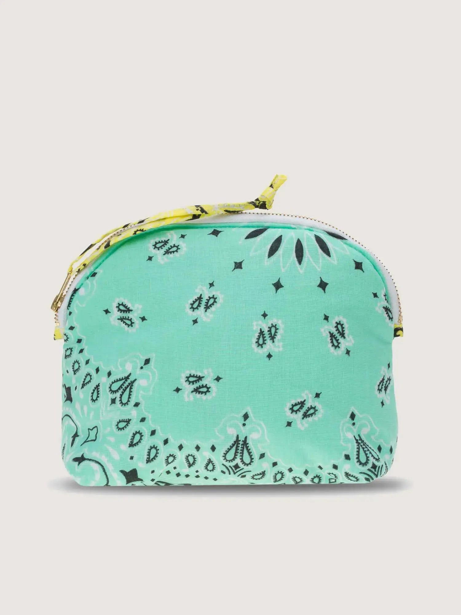Small Toiletry Bag - RAINBOW - Mint / Pale Yellow