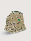 Trousse de Toilette Mini - TRÈFLE - Beige / Vert Week-end