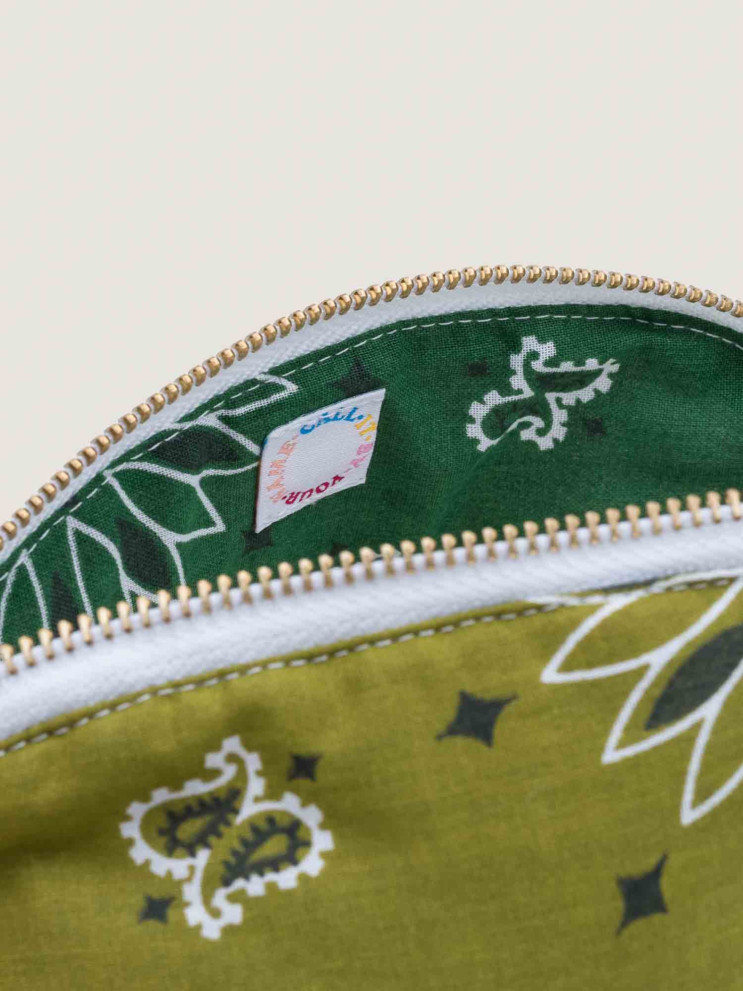 Trousse de Toilette Mini - TRÈFLE - Bronze / Vert Week-end