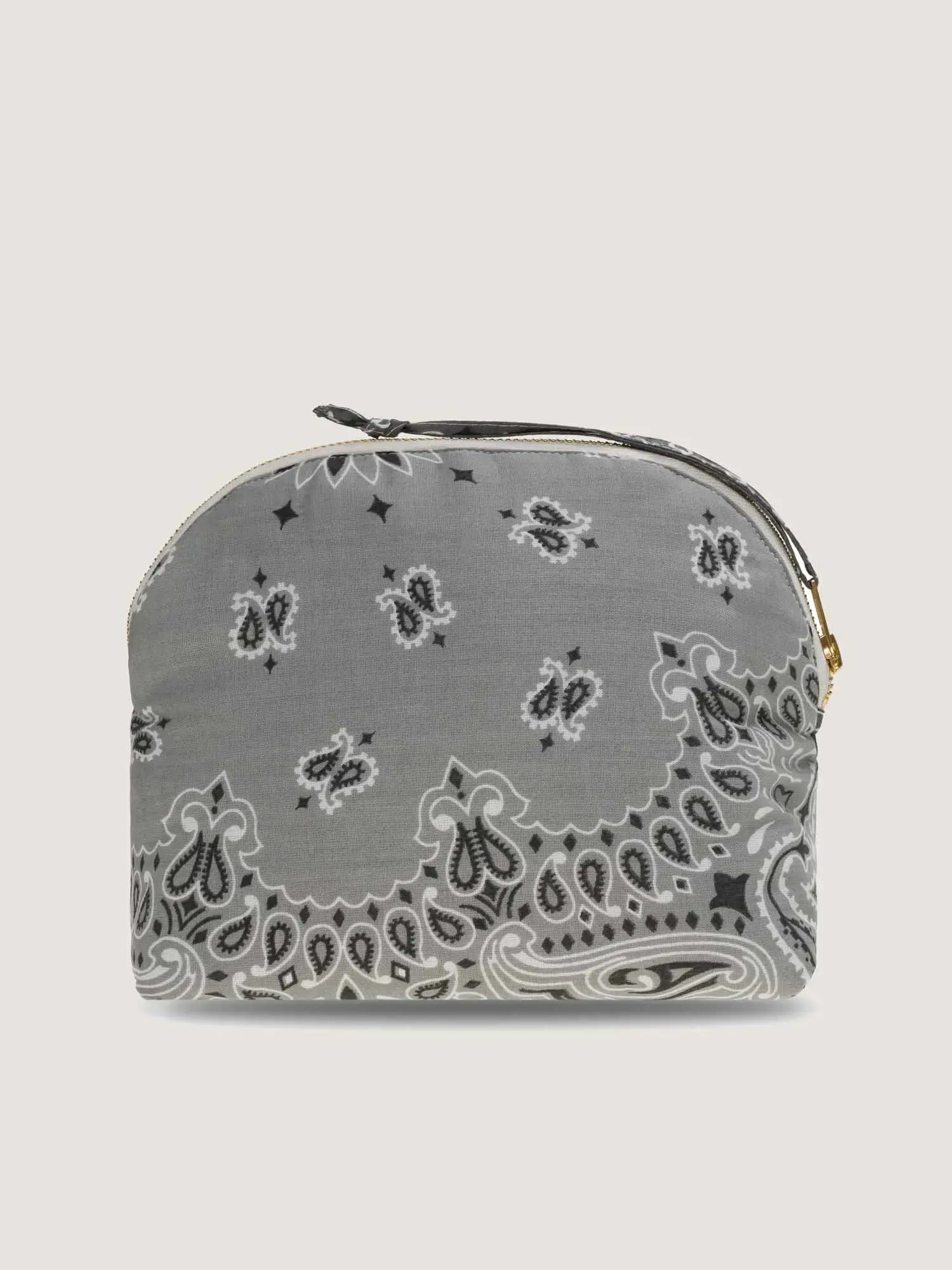 Small Toiletry Bag - YIN & YANG - Pale Grey / Dark Grey
