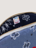 Small Toiletry Bag - HEART - Chambray / Navy