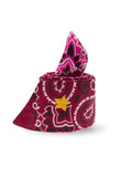 Bag Scarf  - Burgundy / Fuchsia