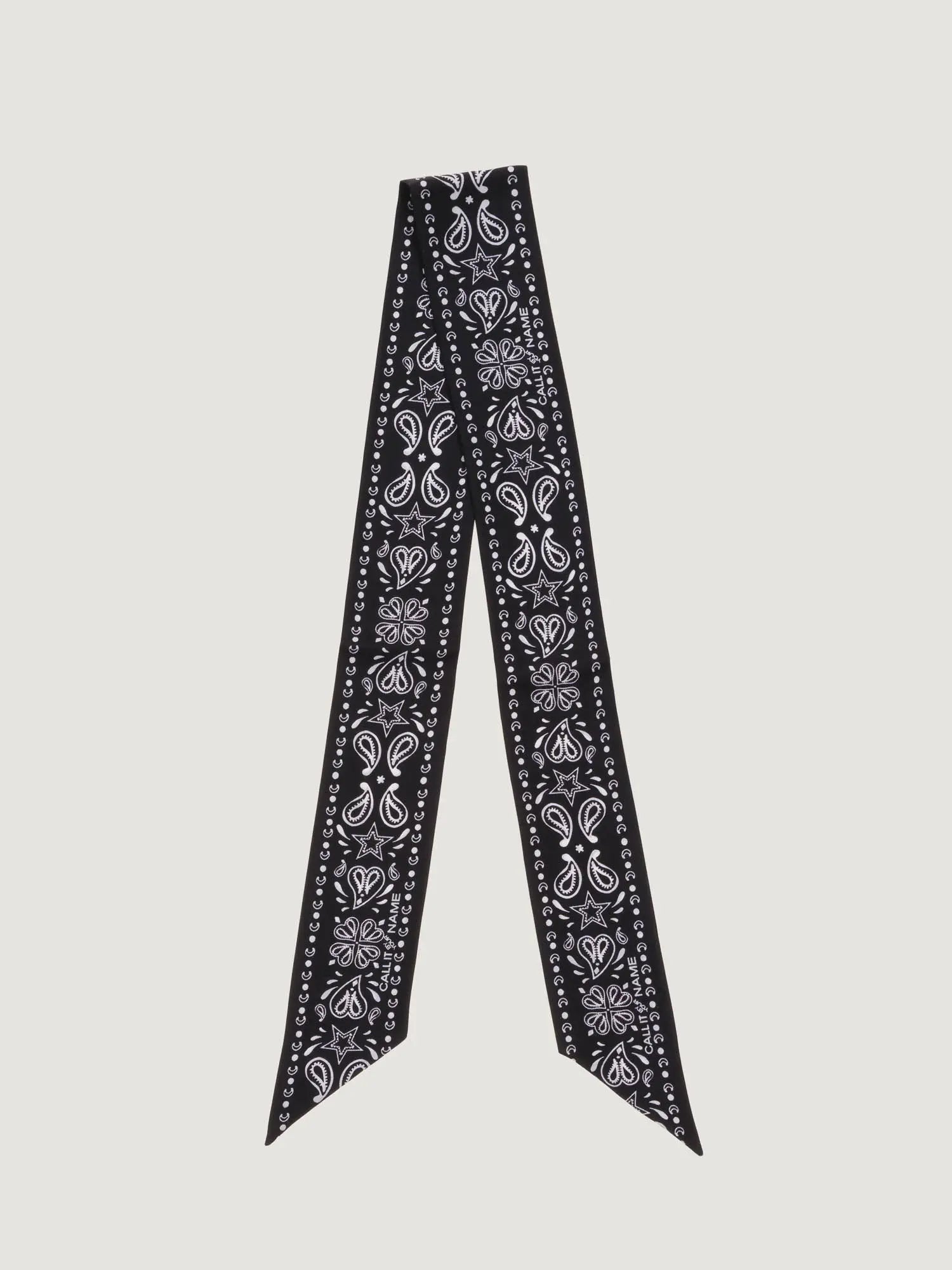 Mini Silk Scarf - Black