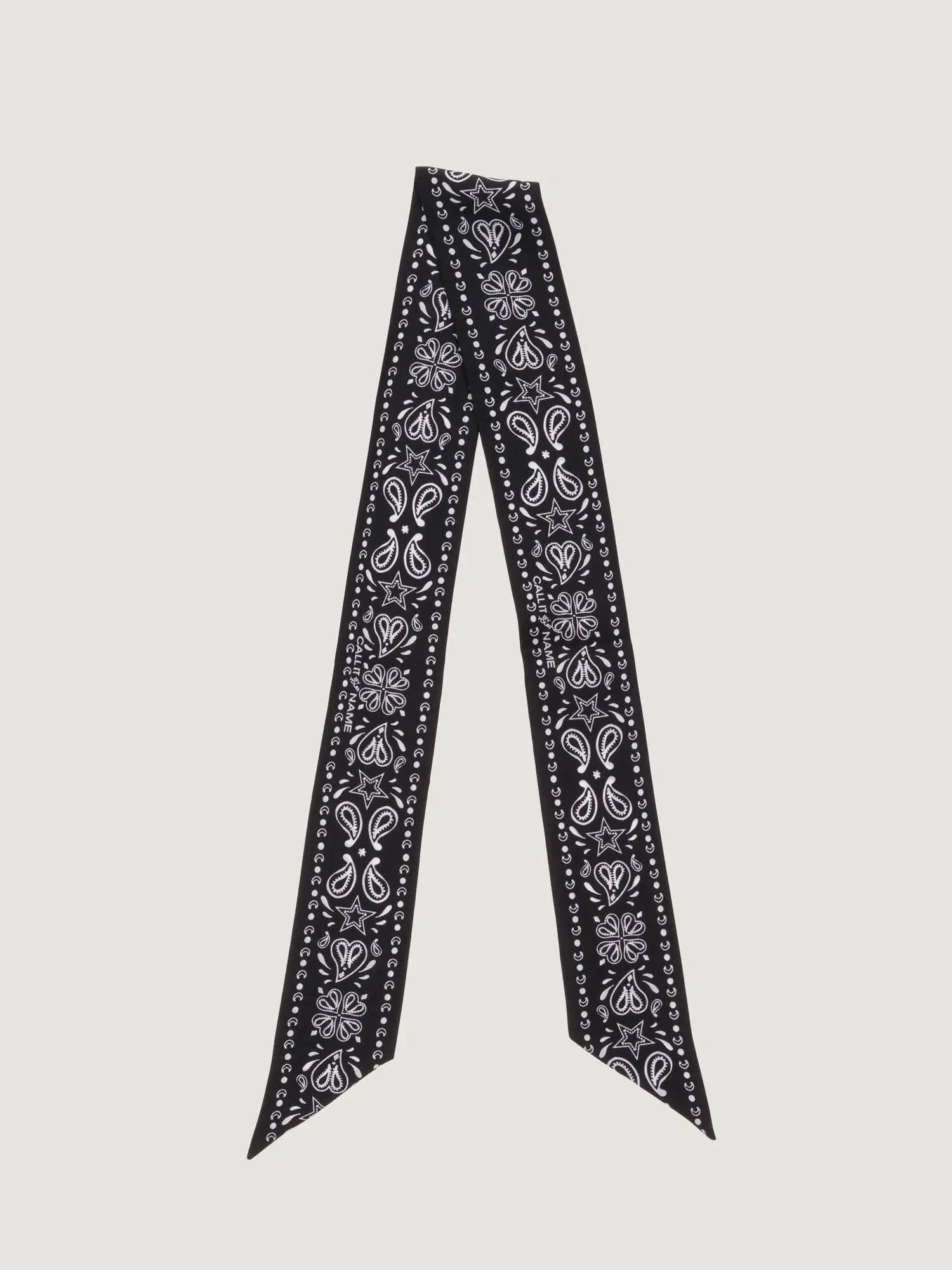 Mini Foulard en Soie - Black