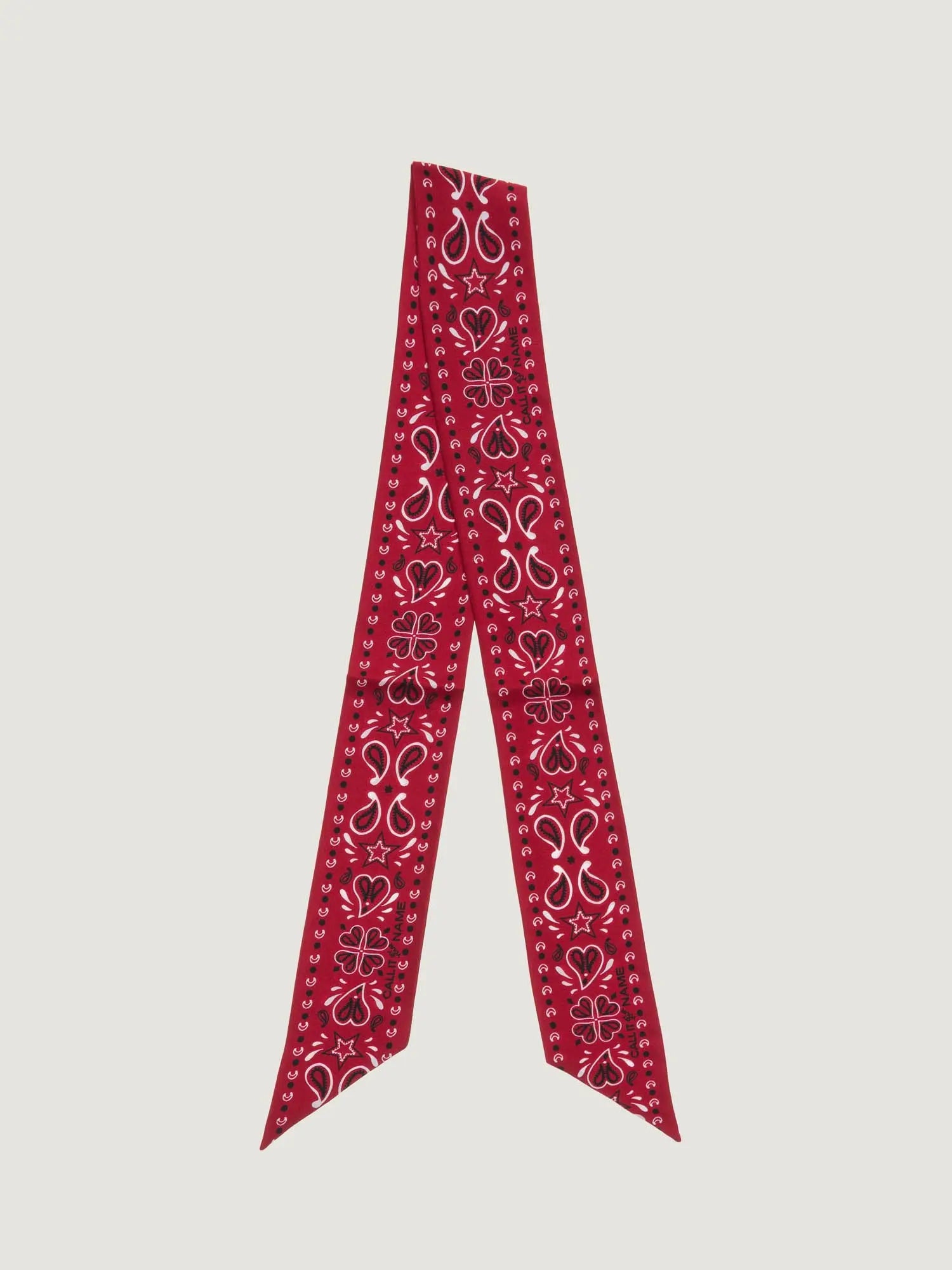 Mini Silk Scarf - Burgundy
