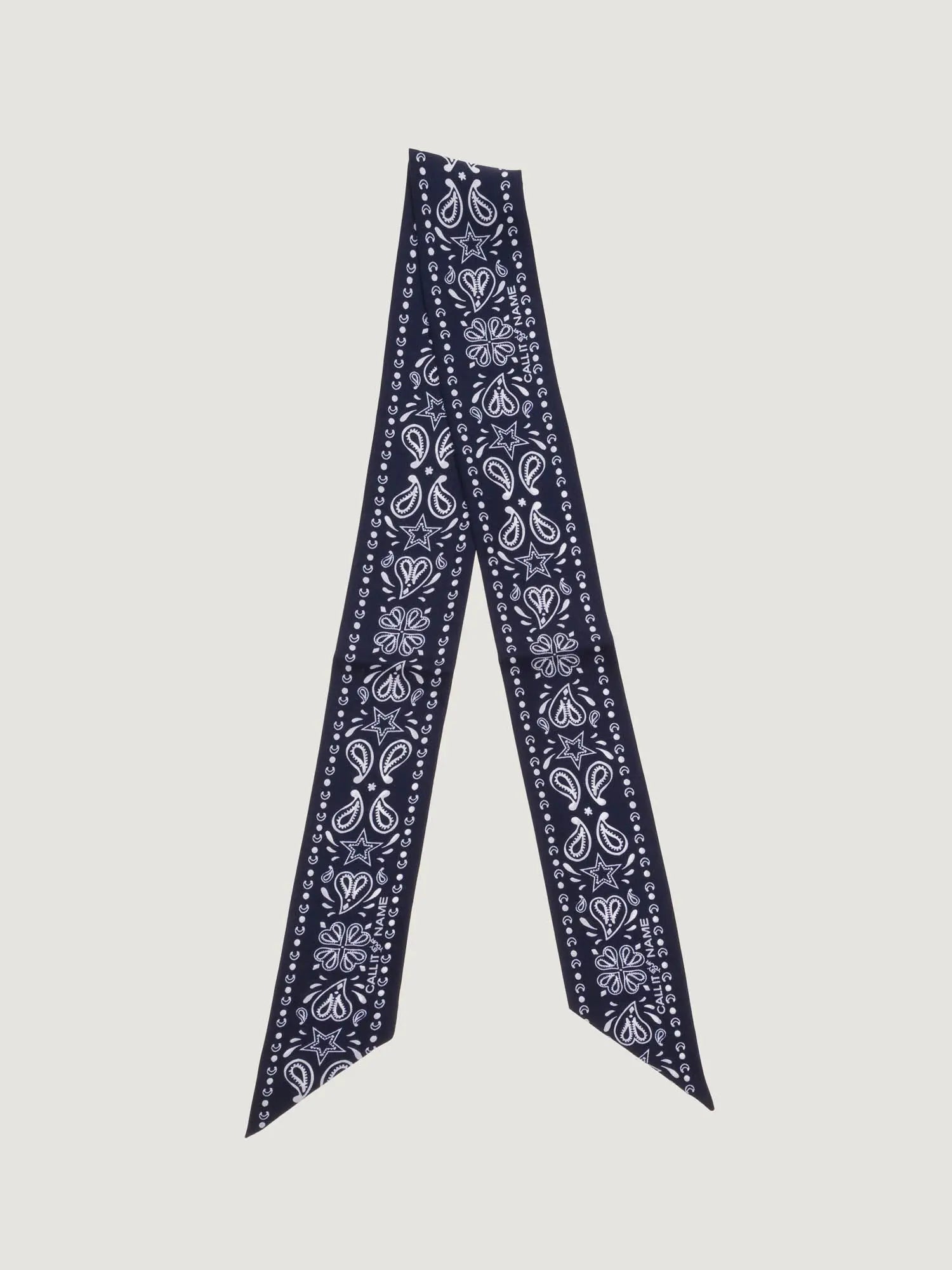 Mini Foulard en Soie - Navy