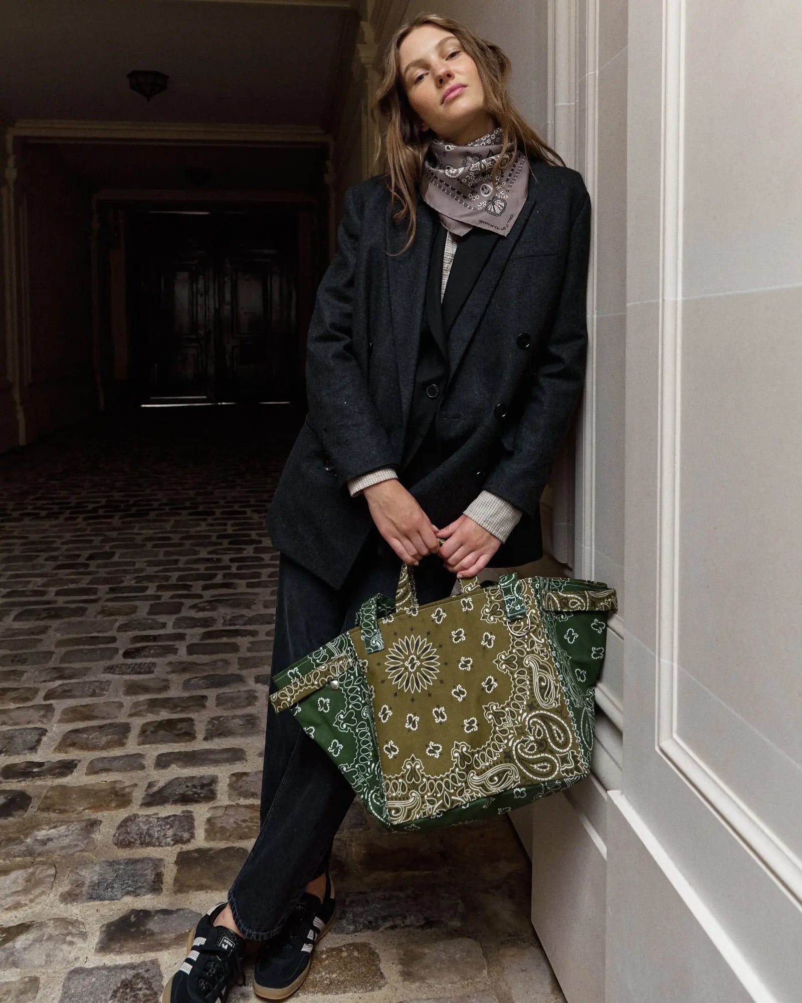 Trapeze bag - Bronze / Week-end Green