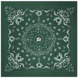 Silk Bandana - GREEN BOTTLE - Large Size