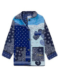 Buttoned Jacket "TANGLED UP IN BLUE" Number 559 - M