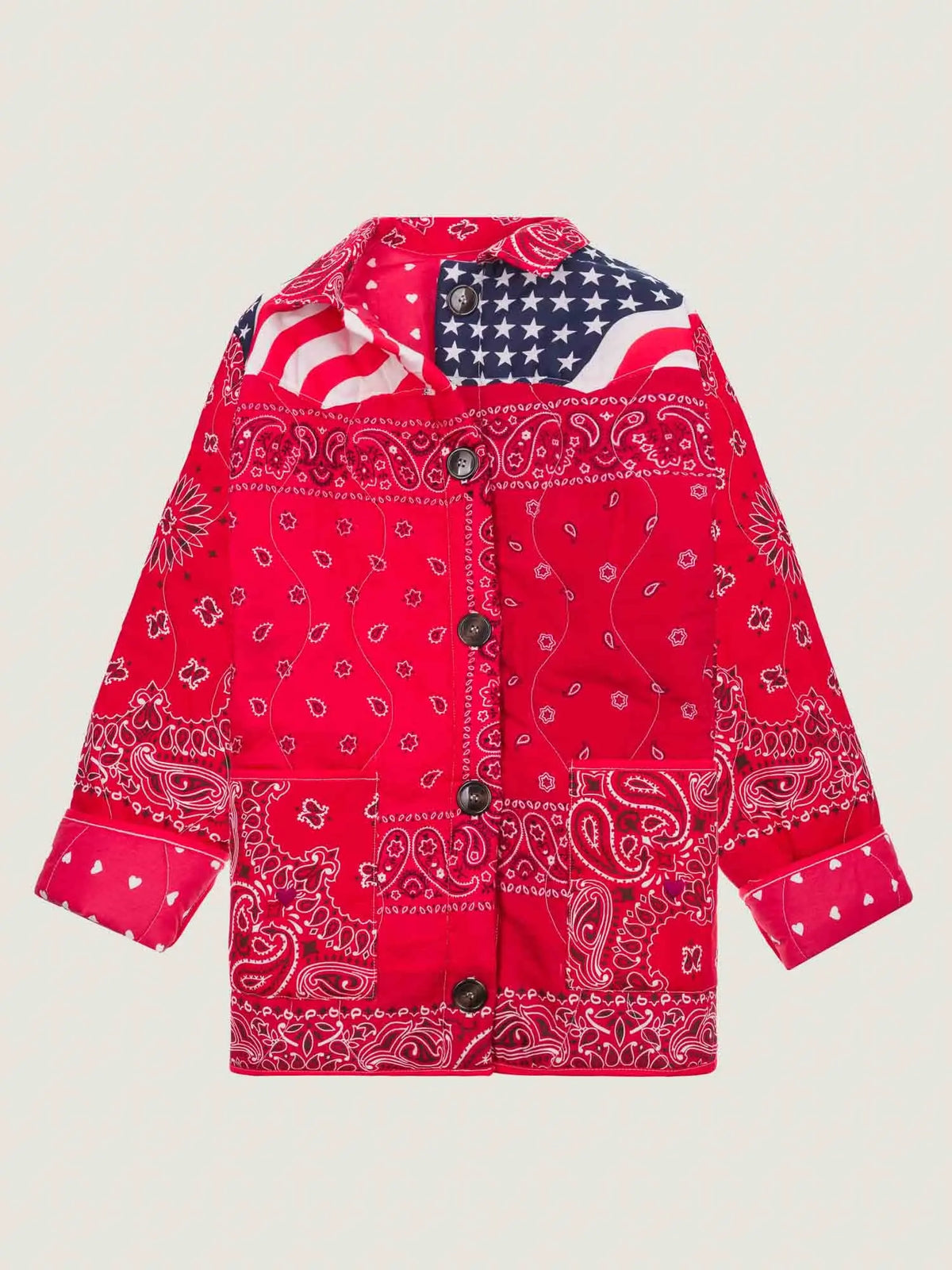 Veste Boutonnée - 808 - Shades of Red - L