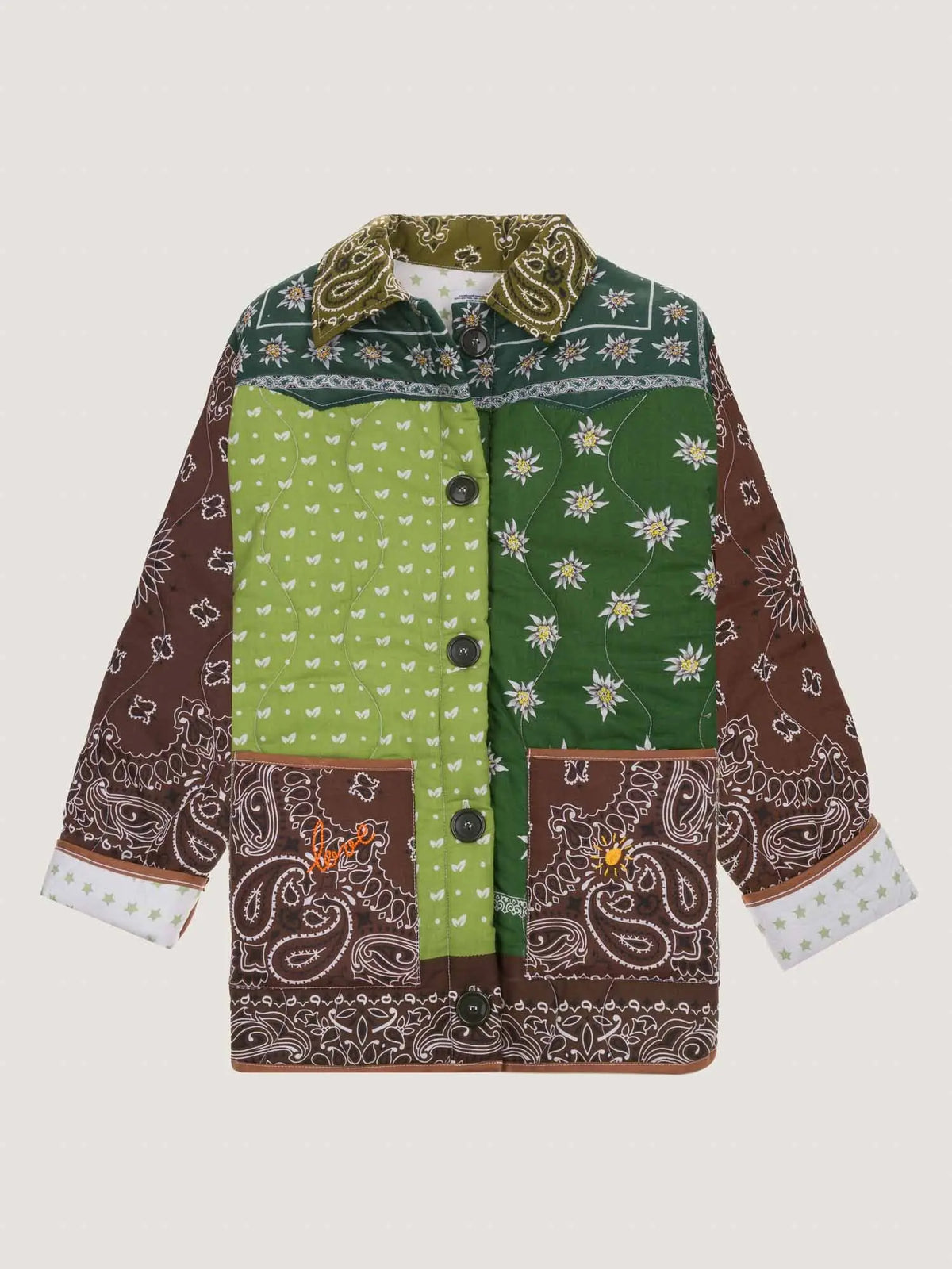 Veste Boutonnée - 827 - Shades of Green - M