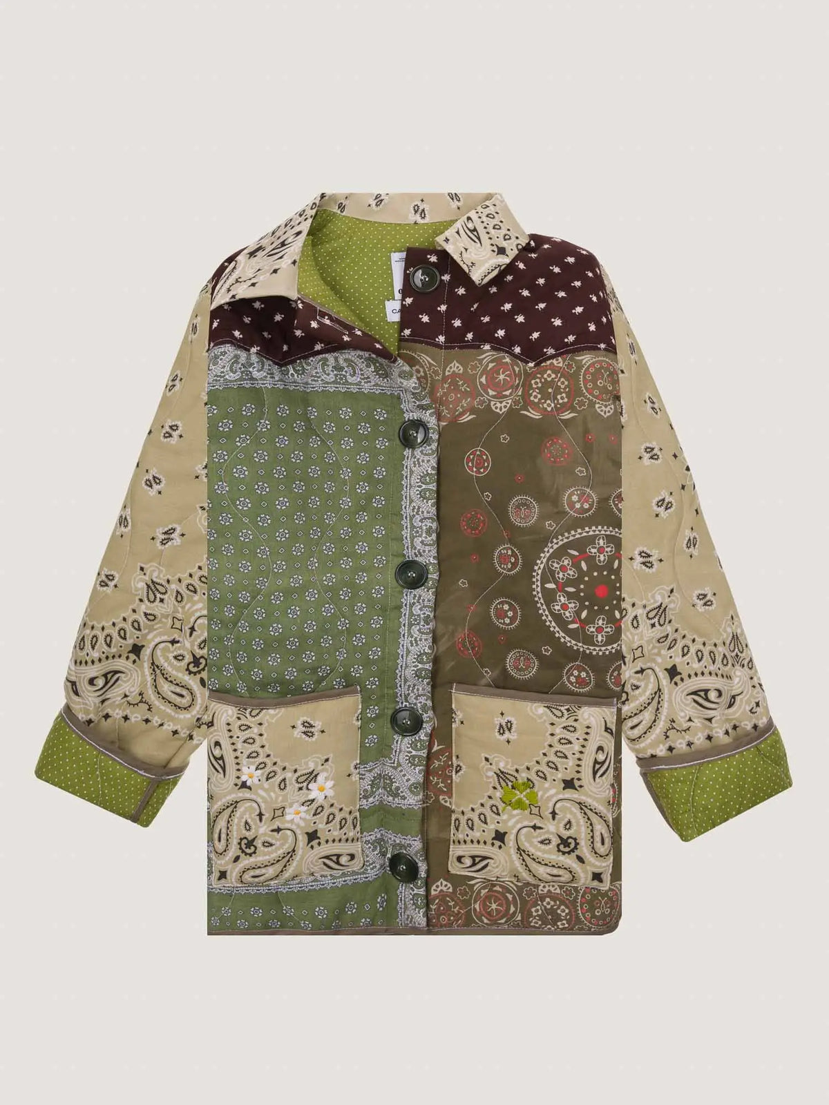 Veste Boutonnée - 828 - Shades of Green - M
