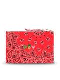 Zipped pouch - CLOVER PALM TREE HEART - Honey suckle / Pale pink