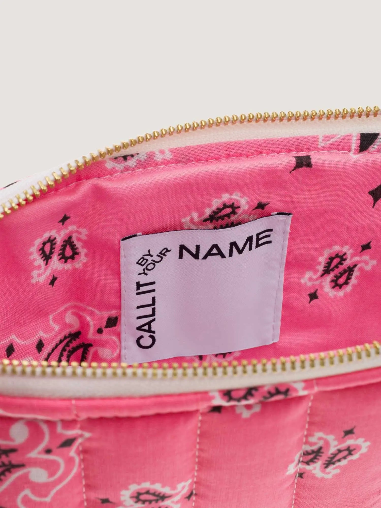 Personalized pouch in 100% cotton fabric - Small embroidery