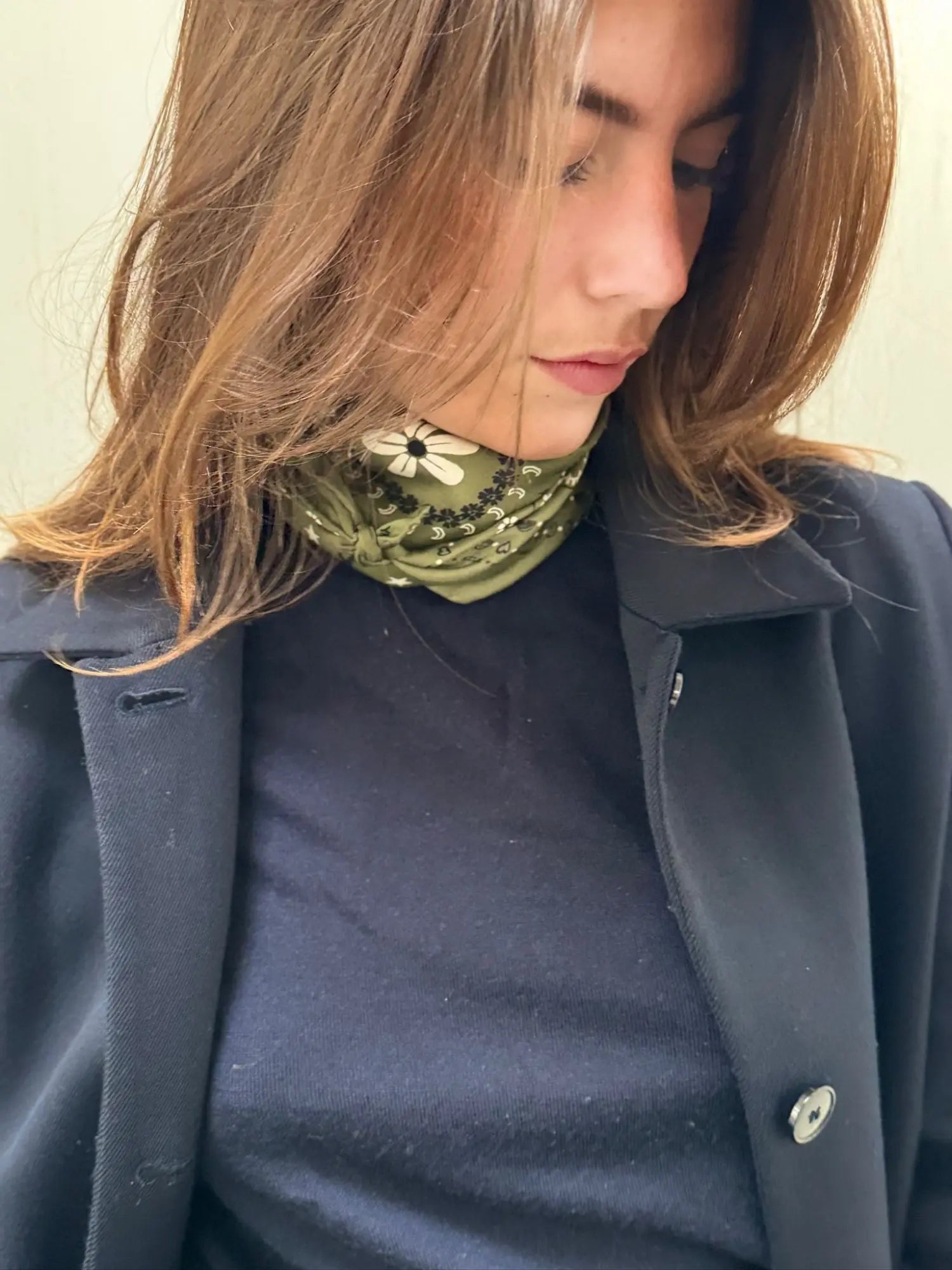 Silk Bandana - KAKI - Small Model