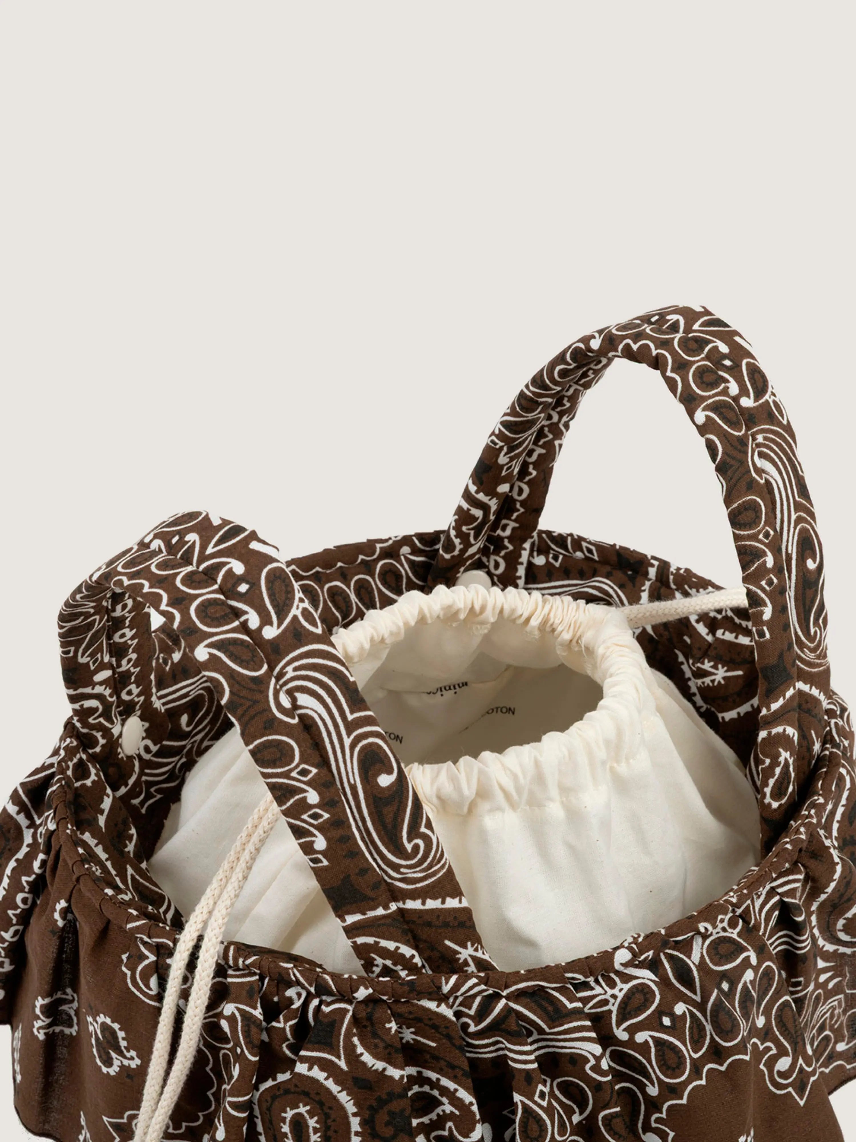 Basket bag - Minicoton - All Brown
