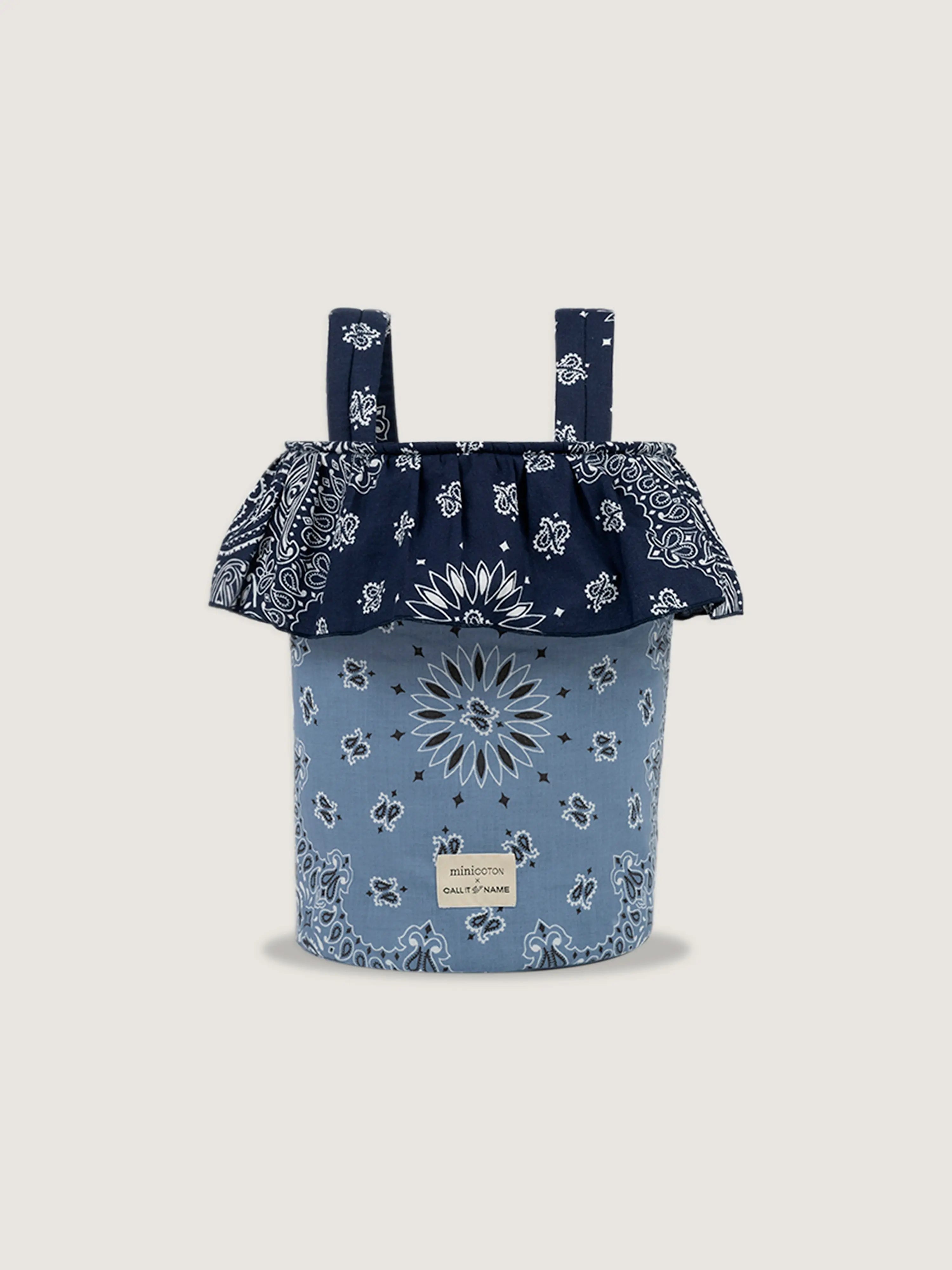 Basket bag - Minicoton - Chambray / Navy 