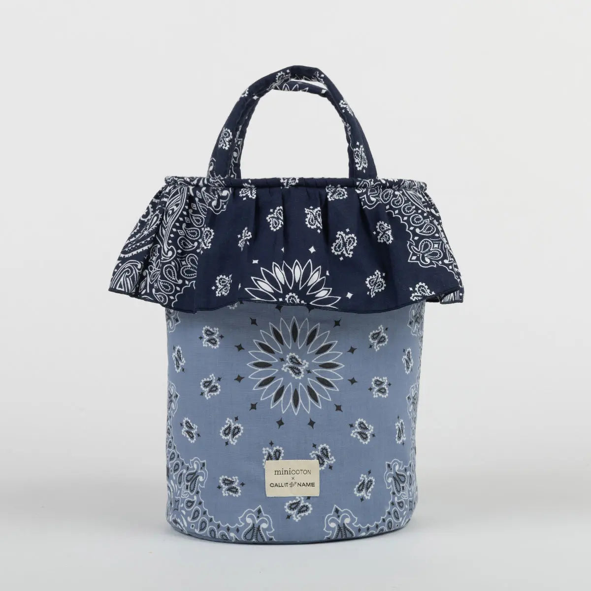 Sac basket - Minicoton - Chambray / Navy