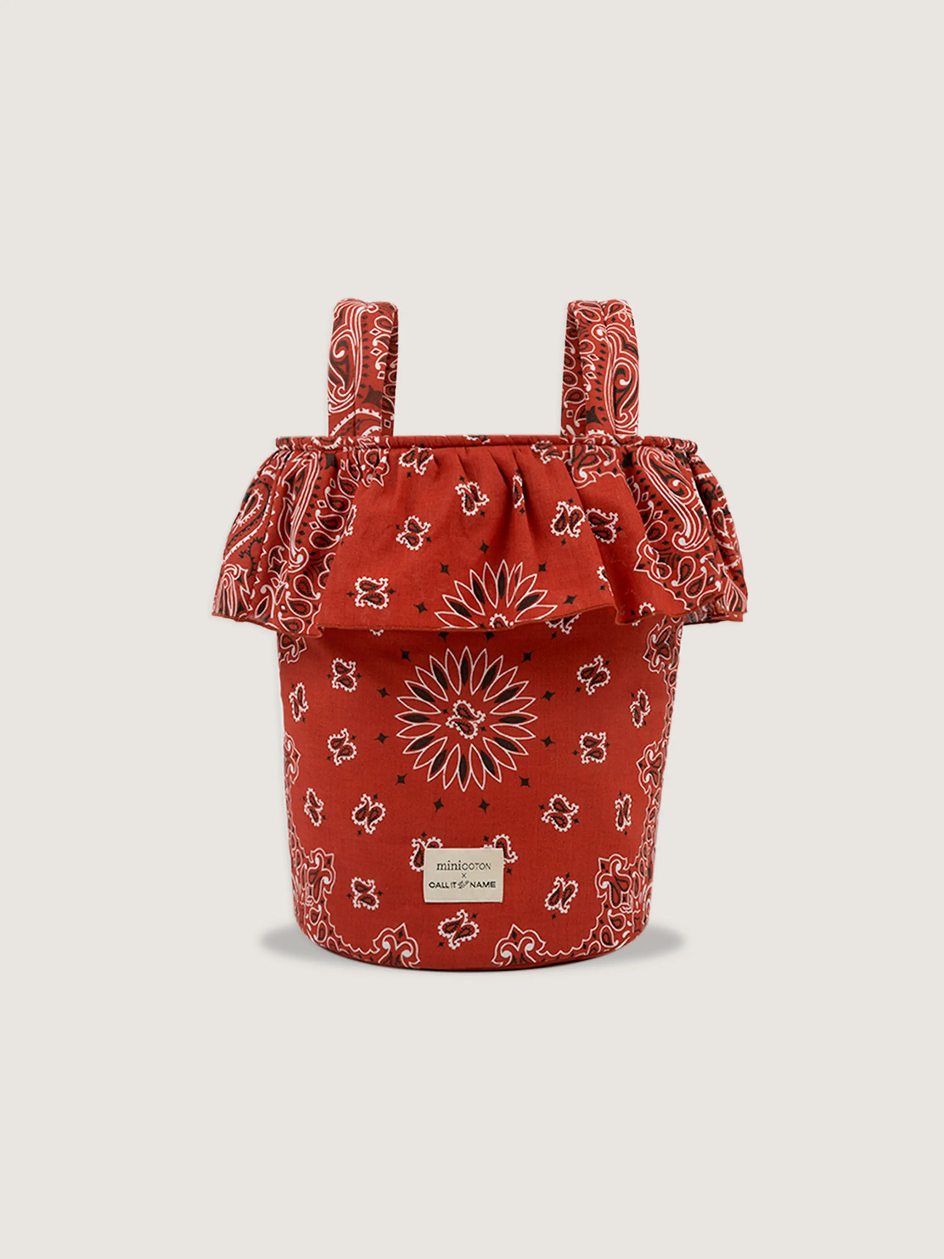 Basket Bag - Minicotton - All Vintage Red
