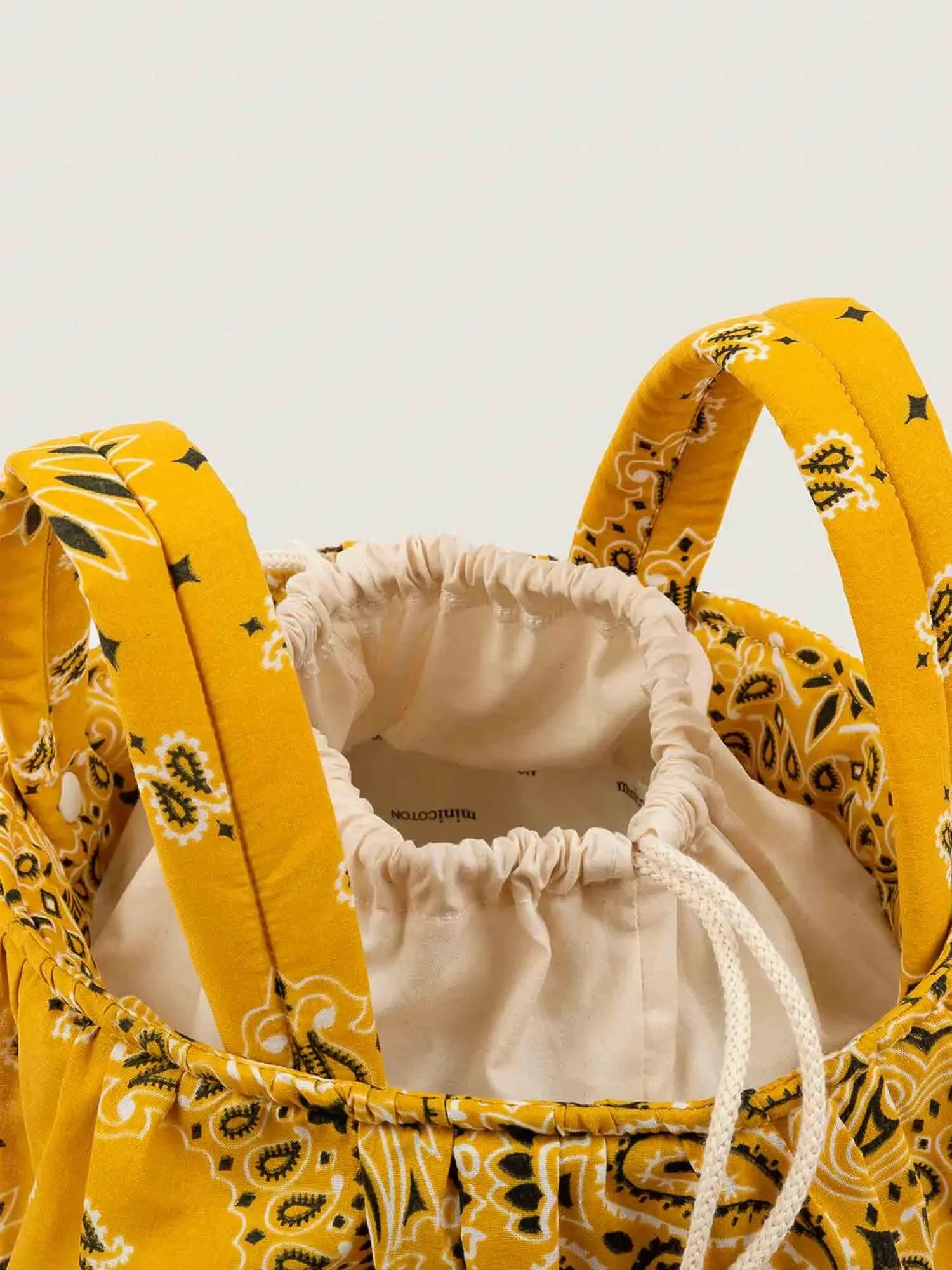 Sac Basket - Minicoton - Beige / Moutarde