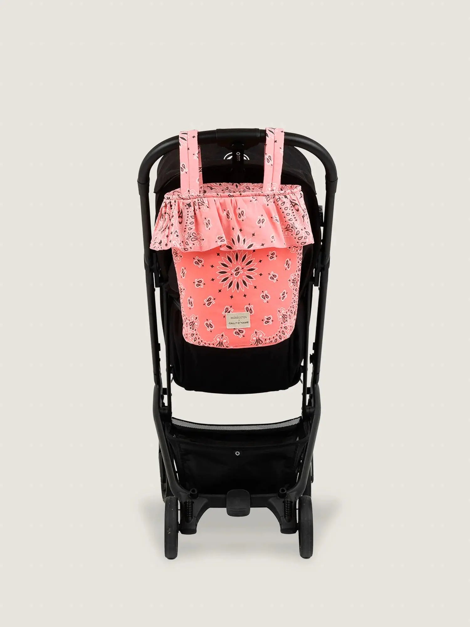 Sac Basket - Minicoton - Strawberry pink / Pale pink