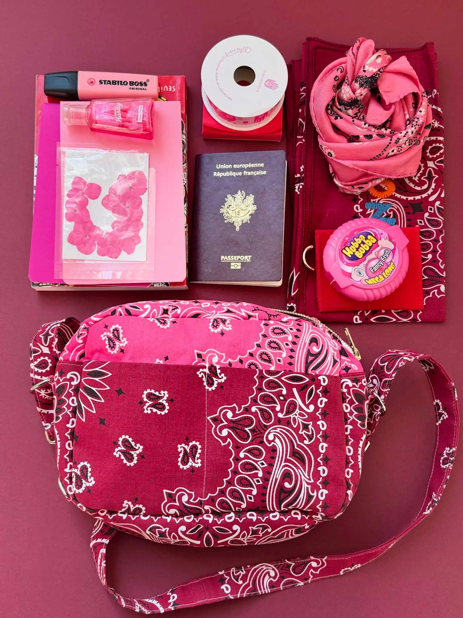 Camera bag - Fuchsia / Bordeaux