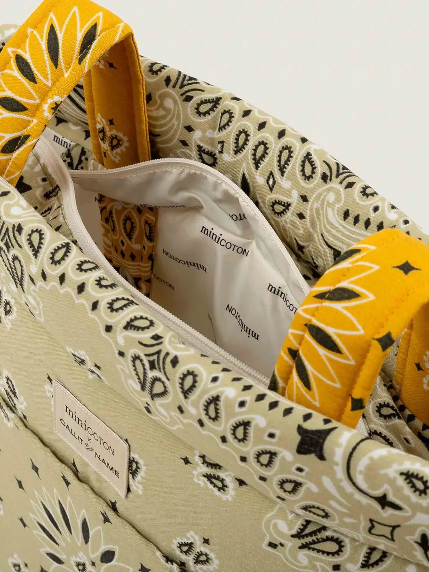 Sac Icon - Minicoton - Beige / Moutarde