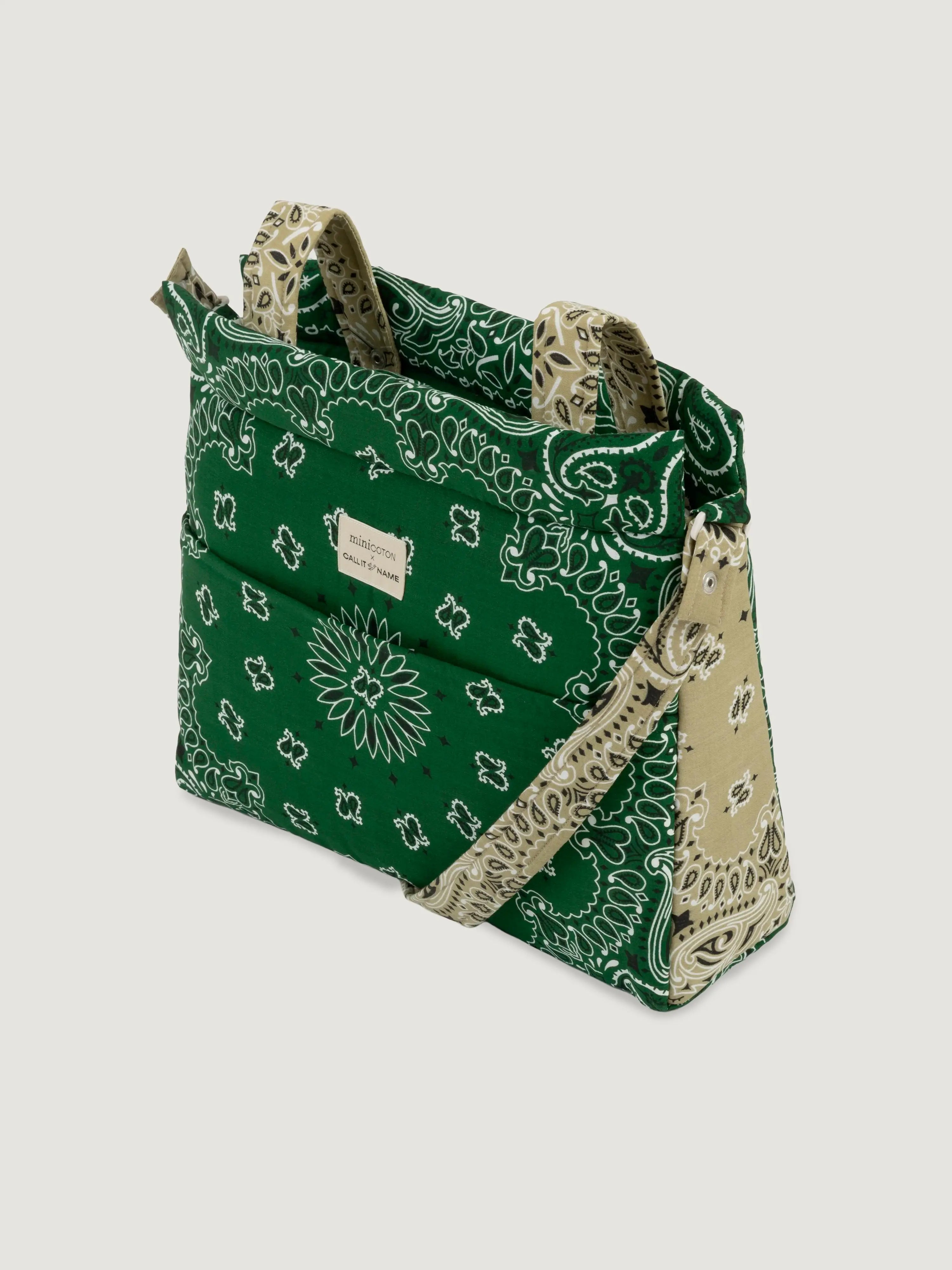 Sac Icon - Minicoton - Vert Weekend / Beige