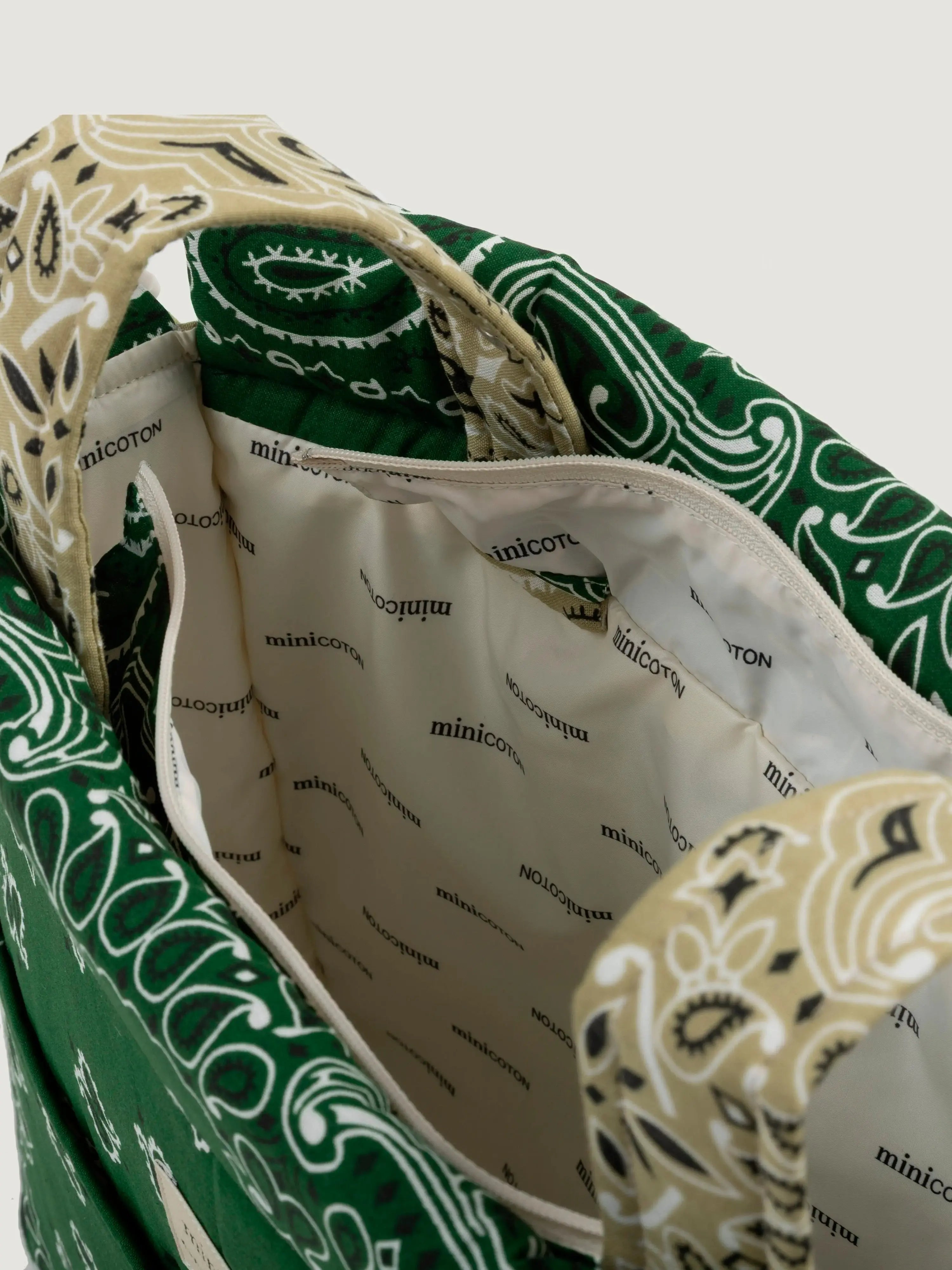 Sac Icon - Minicoton - Vert Weekend / Beige
