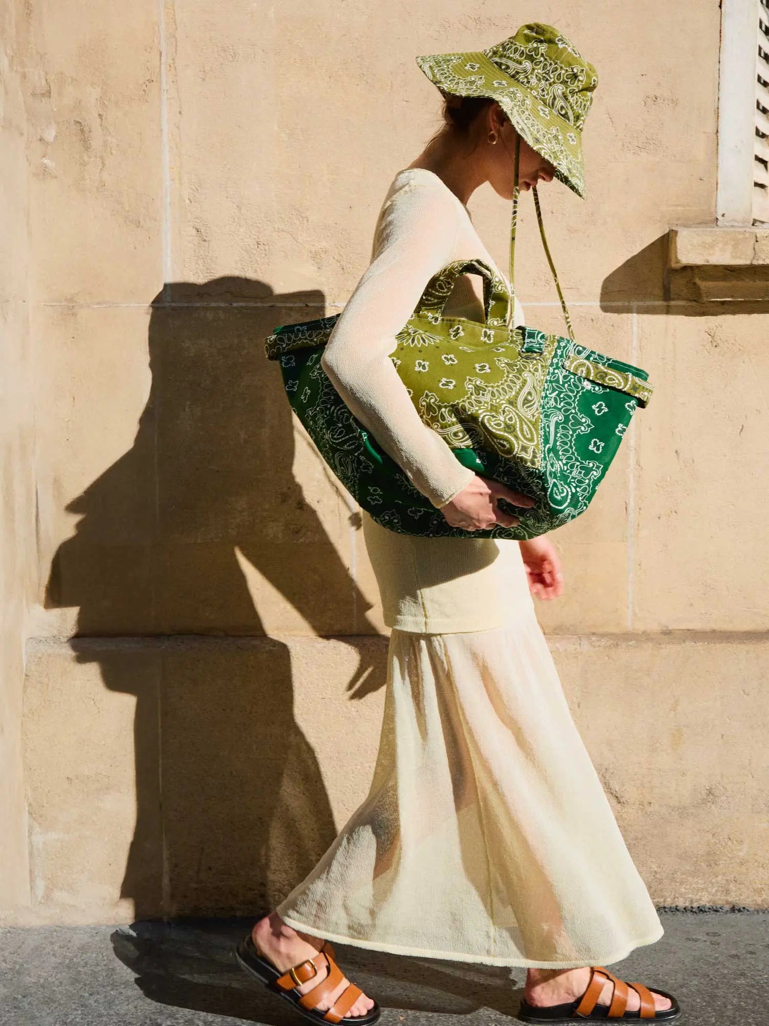 Trapeze bag - Bronze / Week-end Green