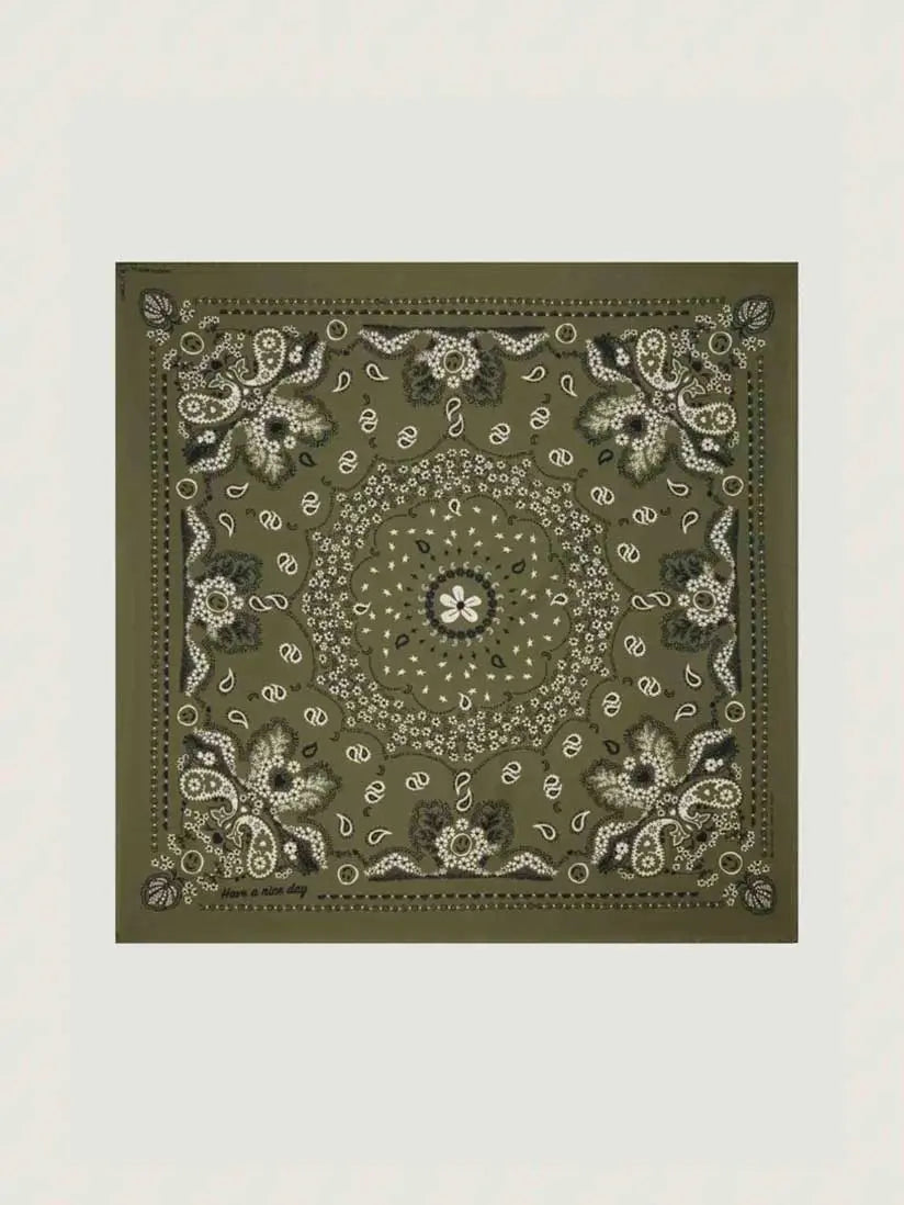 Silk Bandana - KAKI - Small Model