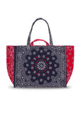 Maxi Cabas - COEURS - Navy / Real Red