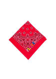 Bandana - Small embroidery - Love - Real Red